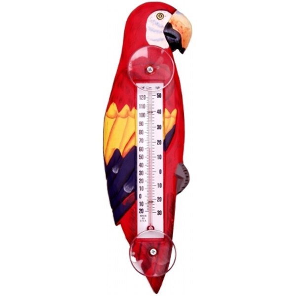 Songbird Essentials Red Parrot Small Window Thermometer SE2170704